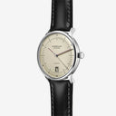 Sternglas NAOS AUTOMATIK Pro Oxford 38mm Automatic Watch S02-NAO26-BR02, Silver Dial, Sapphire Crystal, Bridle Black Leather Strap, 5 ATM Water Resistant