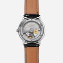 Sternglas NAOS AUTOMATIK Pro Oxford 38mm Automatic Watch S02-NAO26-BR02, Silver Dial, Sapphire Crystal, Bridle Black Leather Strap, 5 ATM Water Resistant