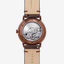 Sternglas NAOS AUTOMATIK Edition Bronze 38mm Watch S02-NAR19-VI17, Green Dial, Sapphire Crystal, Vintage Mocha Leather Strap, 5 ATM Water Resistant