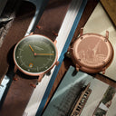 Sternglas NAOS EDITION BRONZE 38mm Automatic Watch S01-NAR19-VI17, Reed Green Dial, Sapphire Crystal, Vintage Mocha Leather Strap, 5 ATM Water Resistant