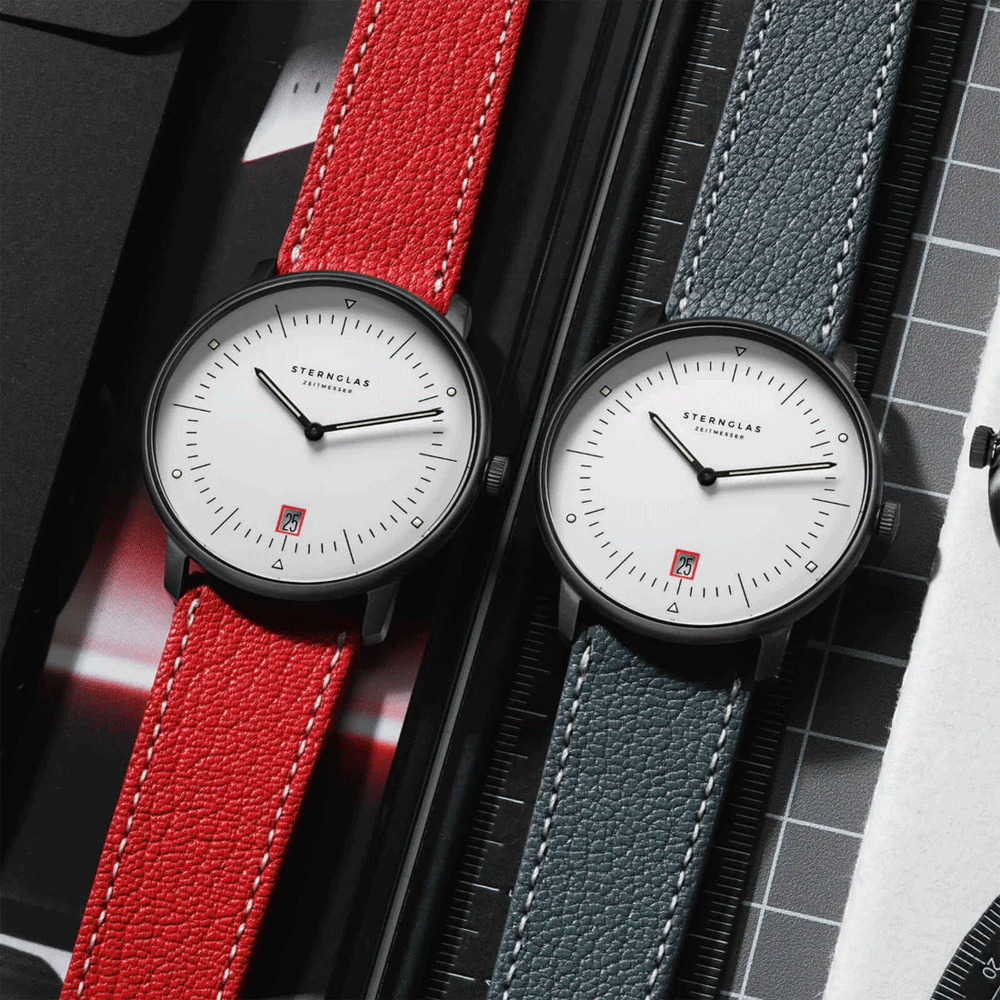 Sternglas Naos Edition Bauhaus III 38mm Quartz Men’s Watch