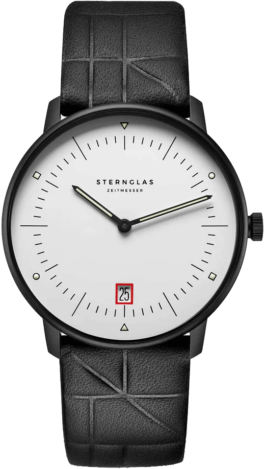 Sternglas Naos Edition Bauhaus III 38mm Ronda 714 Quartz Men’s Watch