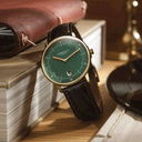 Sternglas NAOS Edition Cambridge 38mm Watch S01-NAC22-BR01, British Racing Green Dial, Sapphire Crystal, Bridle Dark Brown Leather Strap, 5 ATM Water Resistant