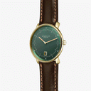 Sternglas NAOS Edition Cambridge 38mm Watch S01-NAC22-BR01, British Racing Green Dial, Sapphire Crystal, Bridle Dark Brown Leather Strap, 5 ATM Water Resistant