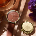 Sternglas NAOS XS EDITION FLORA 33mm Quartz Watch S01-NDF21-KL11, Terracotta Gold Dial, Sapphire Crystal, Classic Terracotta Leather Strap, 5 ATM Water Resistant