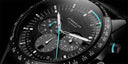 Sternglas TACHYMETER Edition Meteor 42mm Quartz Watch S01-TYM05-MO08, Black Dial, Sapphire Crystal, Modena Black Leather Strap, 5 ATM Water Resistant