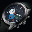 Sternglas Tachymeter 42mm Watch S01-TY06-MO17, Blue Dial, Sapphire Crystal, Modena 20 Green Leather Strap, 5 ATM Water Resistant