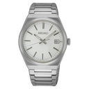 Seiko Classic SUR553P1 – 38mm Quartz Watch, White Dial, Stainless Steel Bracelet, Sapphire Crystal, 10 Bar Water Resistance