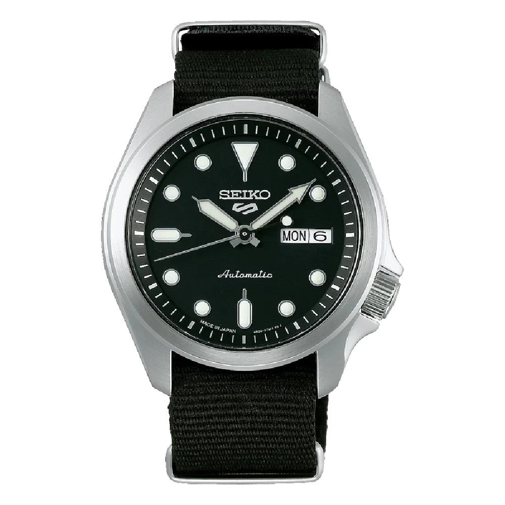 Seiko 5 Sports 42.5mm Nylon Strap Automatic Mens Watch SRPE67K1