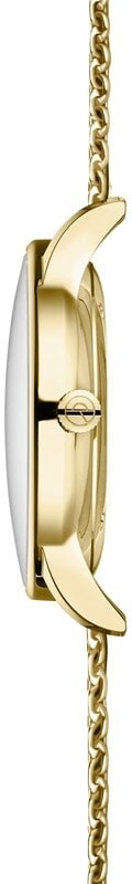 Sternglas BERLIN 38mm Quartz Watch S01-BE14-MI08, Sepia Gold Dial, Sapphire Crystal, Milanaise Gold Mesh Strap, 5 ATM Water Resistant