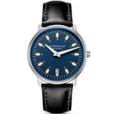 Sternglas EGOR 38mm Quartz Watch S01-EG06-BR02, Dark Blue Dial, Sapphire Crystal, Bridle Black Leather Strap, 5 ATM Water Resistant