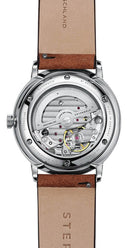 Sternglas SELECTA 38mm Automatic Watch S02-SE01-VI14, White Dial, Sapphire Crystal, Vintage Mahogany Leather Strap, 5 ATM Water Resistant
