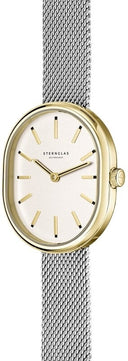 Sternglas ELUISA 33mm Quartz Watch S01-EL20-MI10, Silver Dial, Sapphire Crystal, Milanaise Silver Mesh Strap, 5 ATM Water Resistant