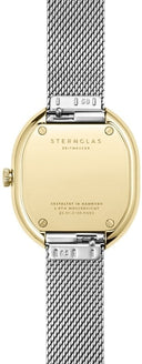 Sternglas ELUISA 33mm Quartz Watch S01-EL20-MI10, Silver Dial, Sapphire Crystal, Milanaise Silver Mesh Strap, 5 ATM Water Resistant