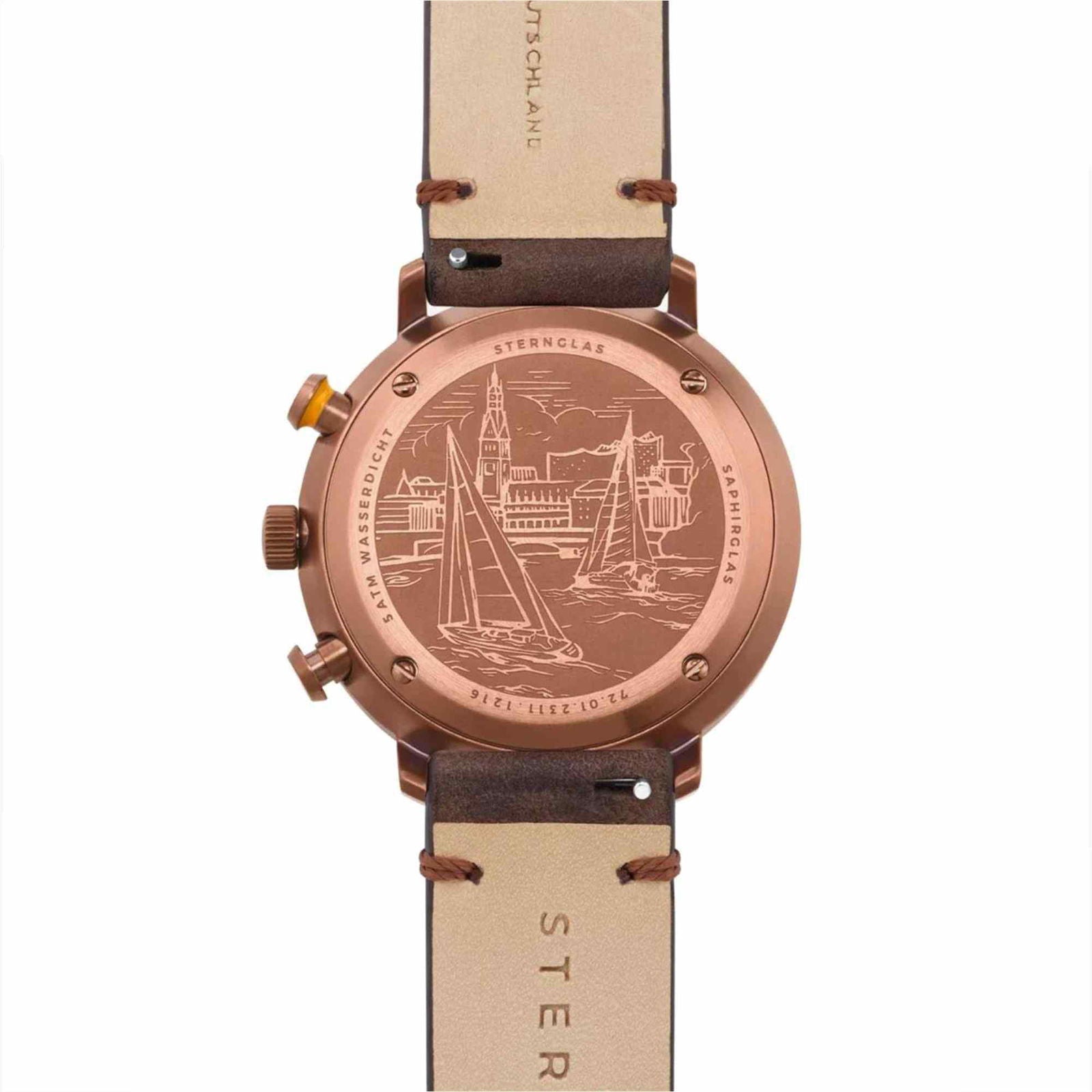 Sternglas Hamburg Men's 42 mm Quartz Watch