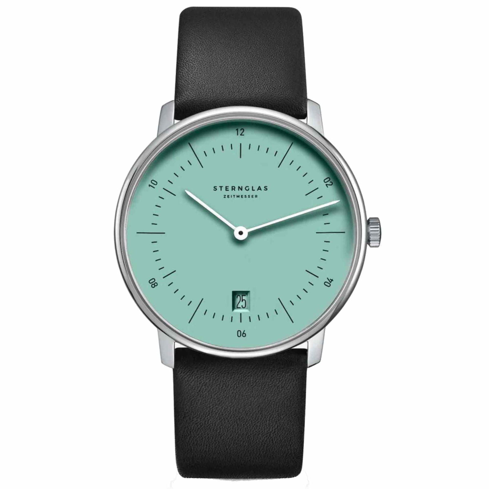 Sternglas Naos 38mm Quartz Tiffany Dial Black Strap Men’s Watch