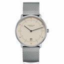 Sternglas NAOS 38mm Quartz Watch S01-NA38-MI04, Light Brown Dial, Sapphire Crystal, Milanaise Stainless Steel Bracelet, 5 ATM Water Resistant