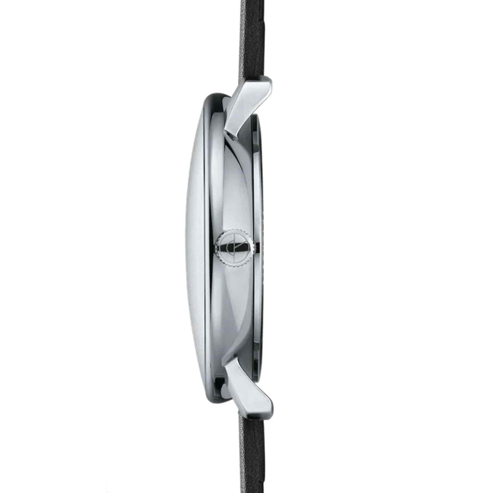 Sternglas NAOS 38mm Quartz Watch S01-NA38-PR07, Light Brown Dial, Sapphire Crystal, Premium Black Leather Strap, 5 ATM Water Resistant