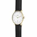 Sternglas Naos XS 33mm Quartz Watch S01-ND02-KL08, White Gold Dial, Sapphire Crystal, Premium Black Leather Strap, 5 ATM Water Resistant