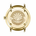 Sternglas Naos XS Edition Blue Mother of Pearl Gold 33mm Watch S01-NDP07-KL09, Sapphire Crystal, Sage Green Leather Strap, 5 ATM Water Resistant
