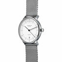 Sternglas Naos/A 38mm Automatic Watch S02-NA01-MI04, White Silver Dial, Sapphire Crystal, Milanaise Stainless Steel Strap, 5 ATM Water Resistant