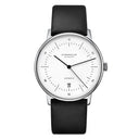 Sternglas Naos/A 38mm Automatic Watch S02-NA01-PR07, White Silver Dial, Sapphire Crystal, Premium Black Leather Strap, 5 ATM Water Resistant