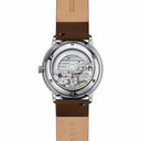 Sternglas Naos/A 38mm Automatic Watch S02-NA03-PR04, Black Silver Dial, Sapphire Crystal, Premium Dark Brown Leather Strap, 5 ATM Water Resistant