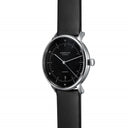 Sternglas Naos/A 38mm Automatic Watch S02-NA03-PR07, Black Silver Dial, Sapphire Crystal, Premium Black Leather Strap, 5 ATM Water Resistant