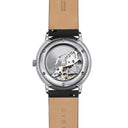 Sternglas Naos/A 38mm Automatic Watch S02-NA03-PR07, Black Silver Dial, Sapphire Crystal, Premium Black Leather Strap, 5 ATM Water Resistant