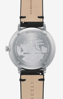 Sternglas HAMBURG Edition Hafen 42mm Watch S01-HHH16-FI02, Grey Dial, Sapphire Crystal, Signal Orange Nylon Strap, 5 ATM Water Resistant