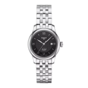 Tissot Le Locle Automatic Lady 29mm Watch T0062071105800, Black Dial, Stainless Steel Bracelet, Swiss Made, Sapphire Crystal, 30M Water Resistance