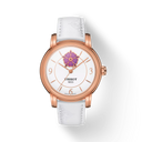 Tissot Lady Heart Flower Powermatic 80 35mm Automatic Watch T0502073701705, White Dial, Rose Gold Stainless Steel Case, Swiss Made, 80-Hour Power Reserve, 30M Water Resistance
