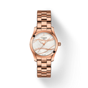 Tissot T-Wave 30mm Quartz Watch T1122103311100, White Mother-of-Pearl Dial with Diamonds, Rose Gold PVD Case, Swiss Made, 30M Water Resistance