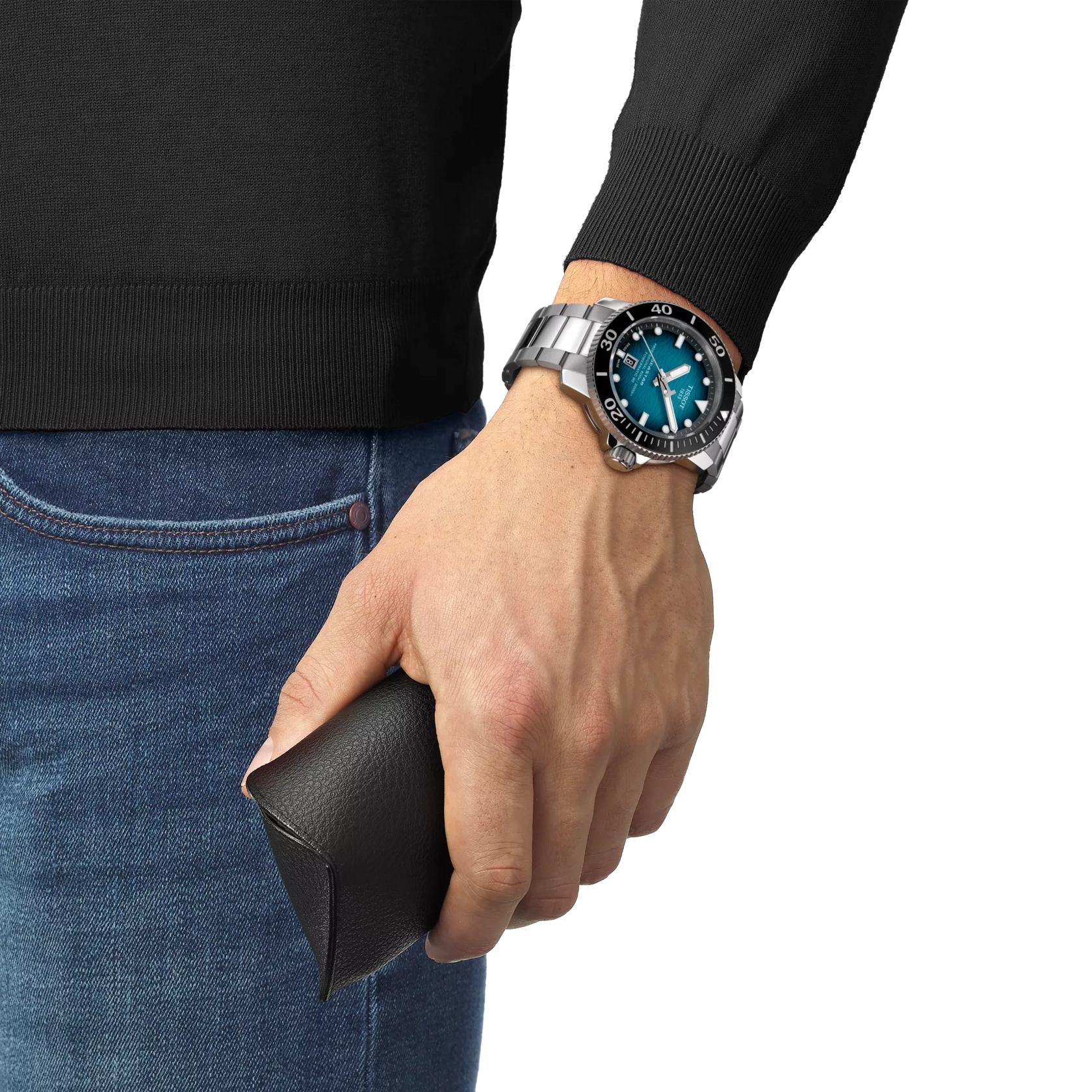 Tissot Seastar 2000 Professional Powermatic 80 46mm Men's Graded Blue-Black Dial Watch T120.607.11.041.00