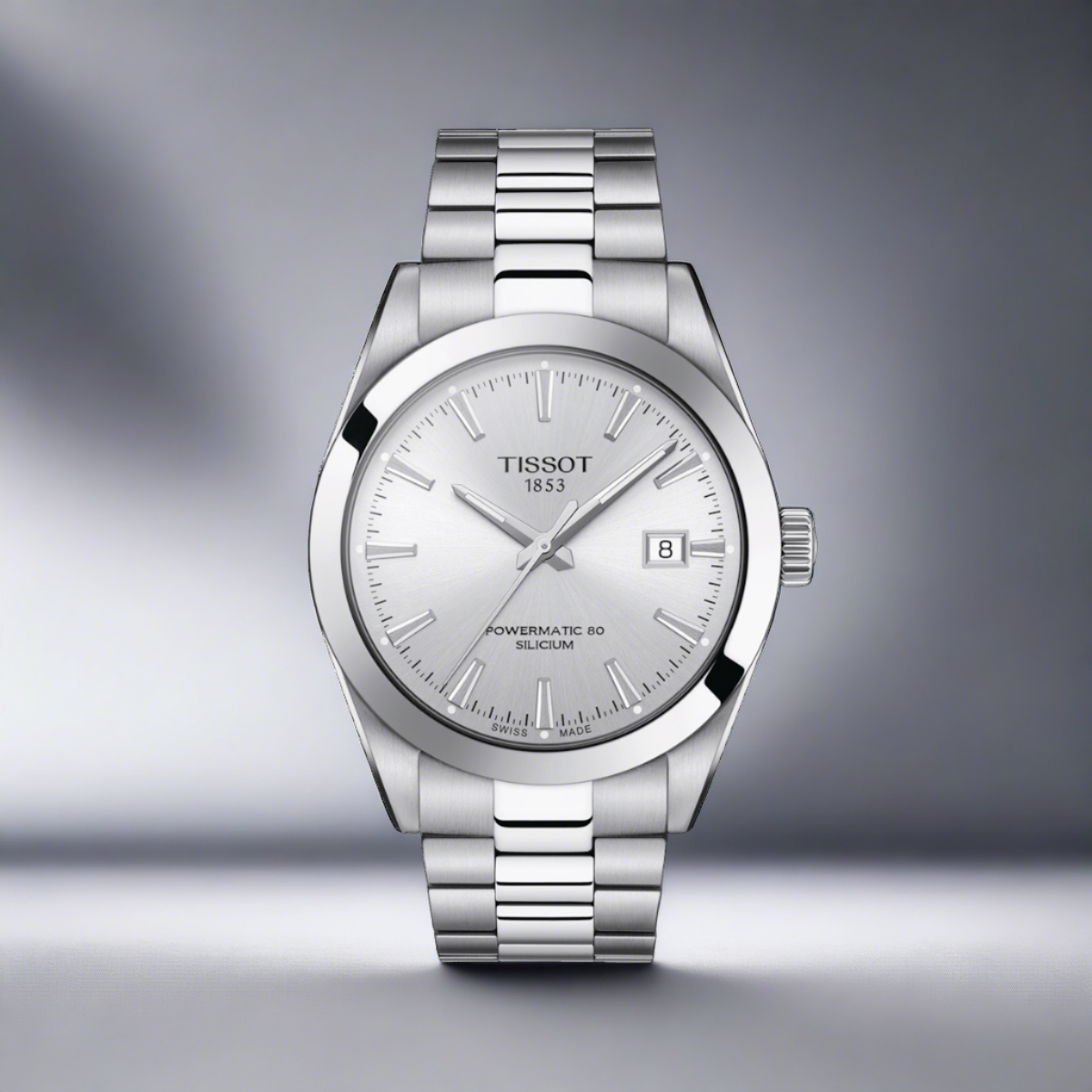 Tissot Gentleman Automatic Silver Dial Men's Watch