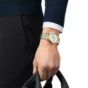 Tissot Classic Dream Swissmatic 42mm Watch T1294072203101, Automatic, Yellow Gold & Silver Two-Tone, 72h Power Reserve, Sapphire Crystal, 50M Water Resistance