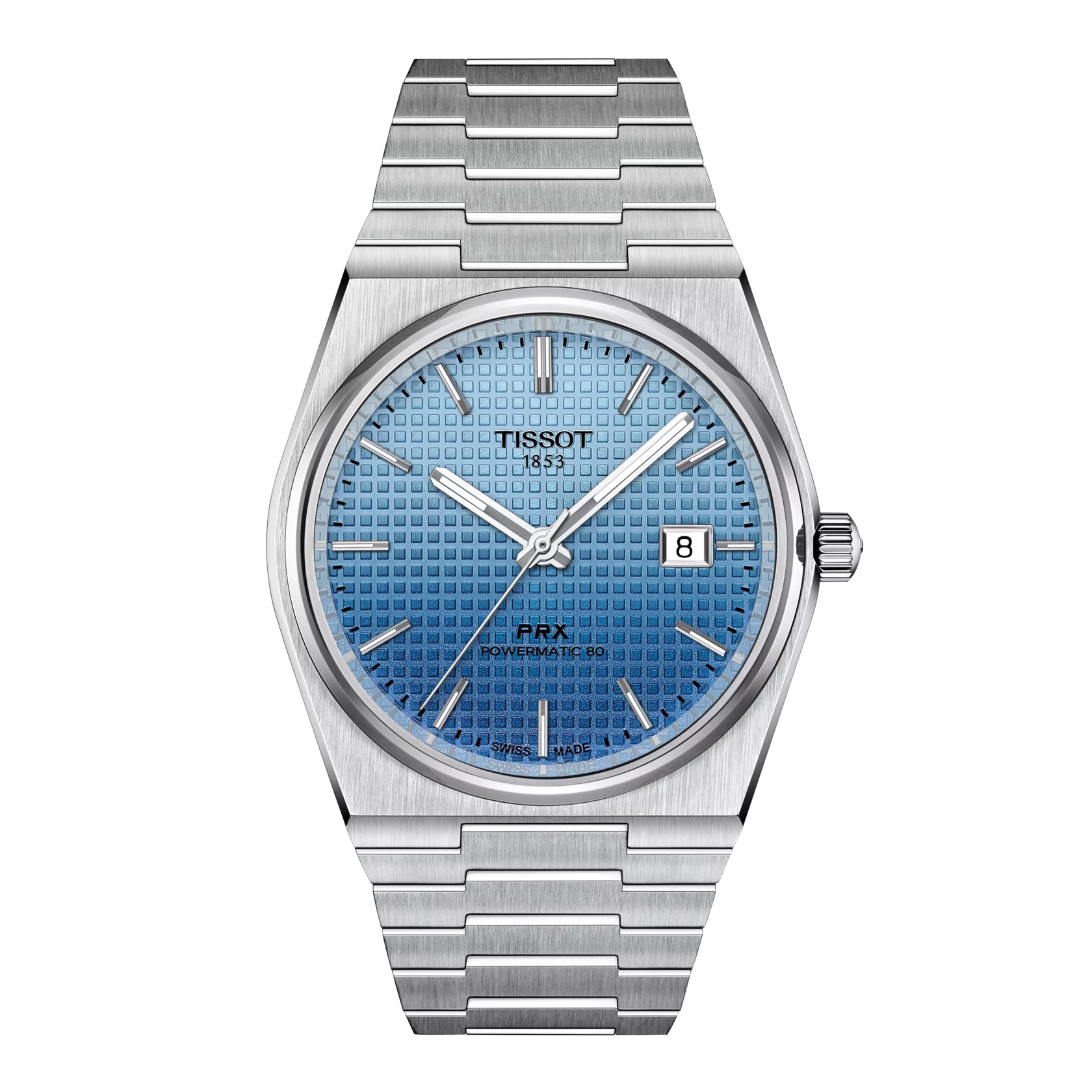 Tissot PRX Powermatic 80 40mm Gradient Men's Ice Blue Chameleon Dial Watch T137.407.11.351.01