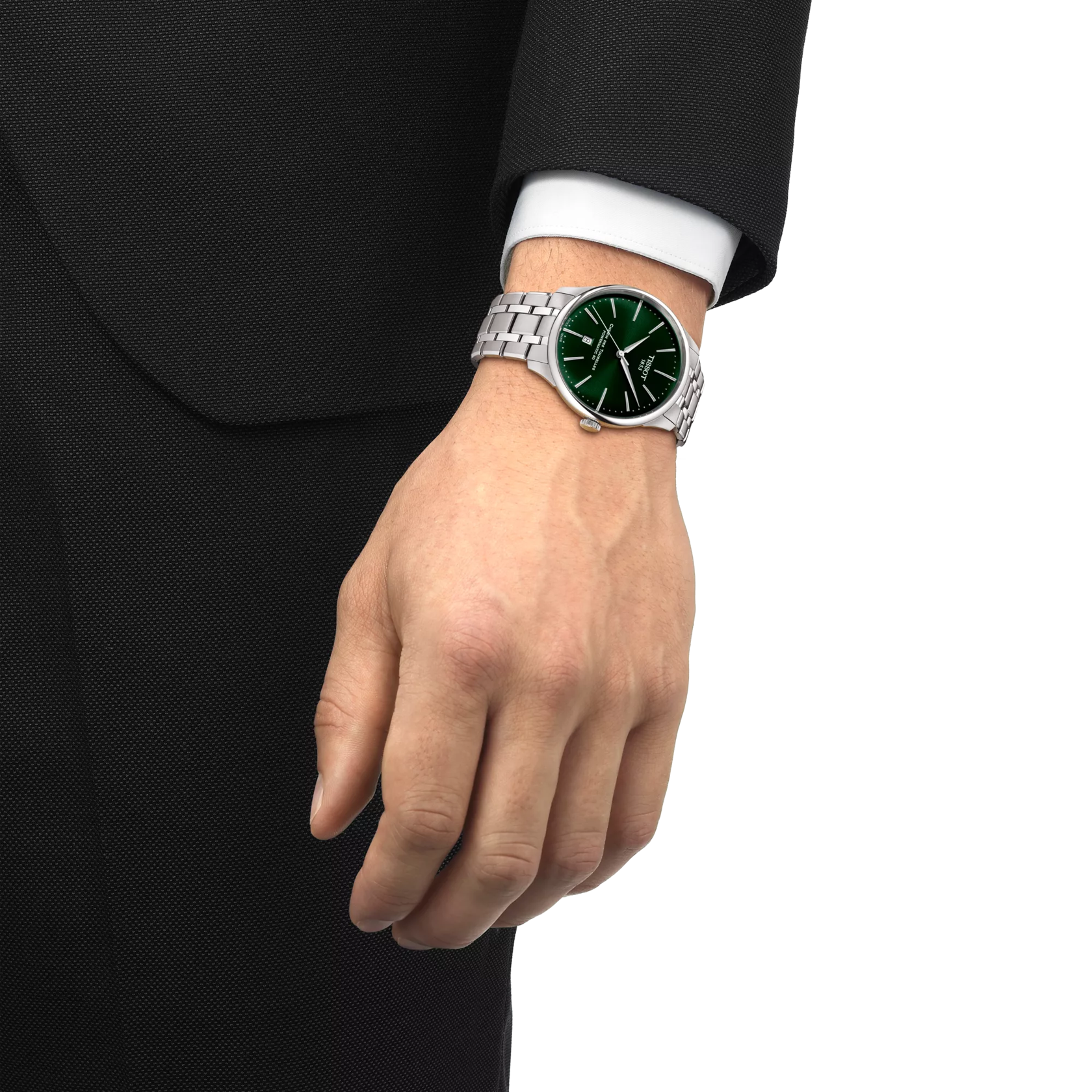 Tissot Chemin des Tourelles Powermatic 80 42mm Men's Green Dial Watch T139.407.11.091.00