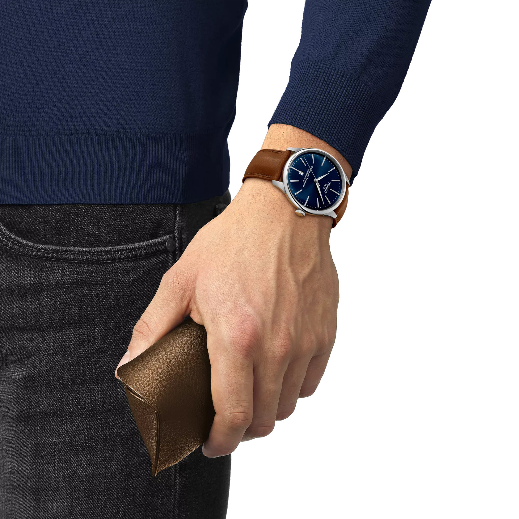 Tissot Chemin des Tourelles Powermatic 80 42mm Men's Blue Dial Watch T139.407.16.041.00