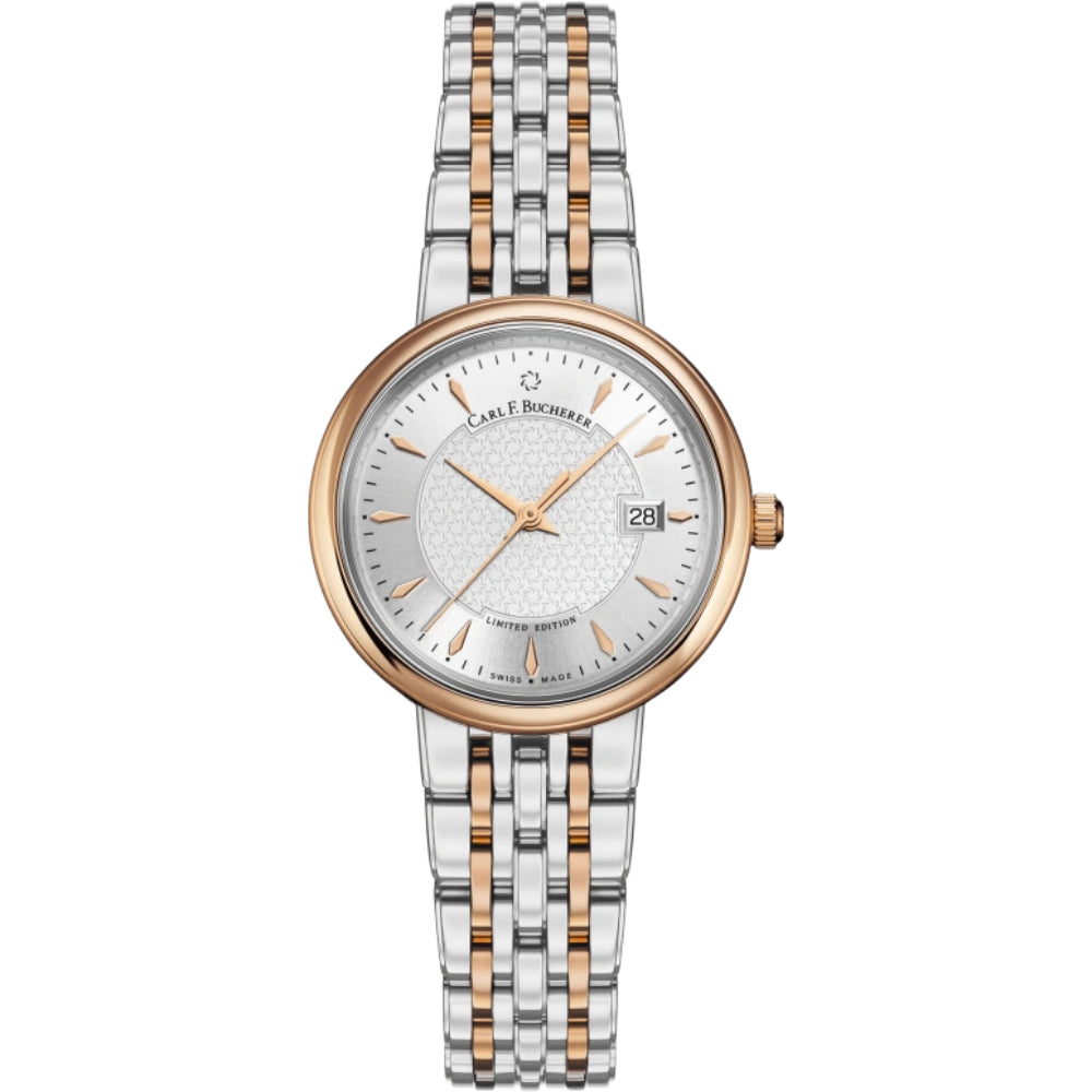 Carl F. Bucherer Adamavi Women's 28mm Watch 00.10315.07.13.98 – Swiss Made, Quartz Movement, Two-Tone Sophistication, 30M Water Resistance