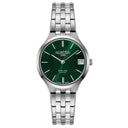Roamer Slim-Line Classic 30 mm Ladies Watch – Green Dial, Stainless Steel Strap, Swiss Quartz Movement