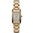 Emporio Armani AR0360 Square Silver Dial Gold 20mm Womens Watch