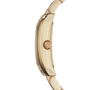 Emporio Armani AR0360 Square Silver Dial Gold 20mm Womens Watch