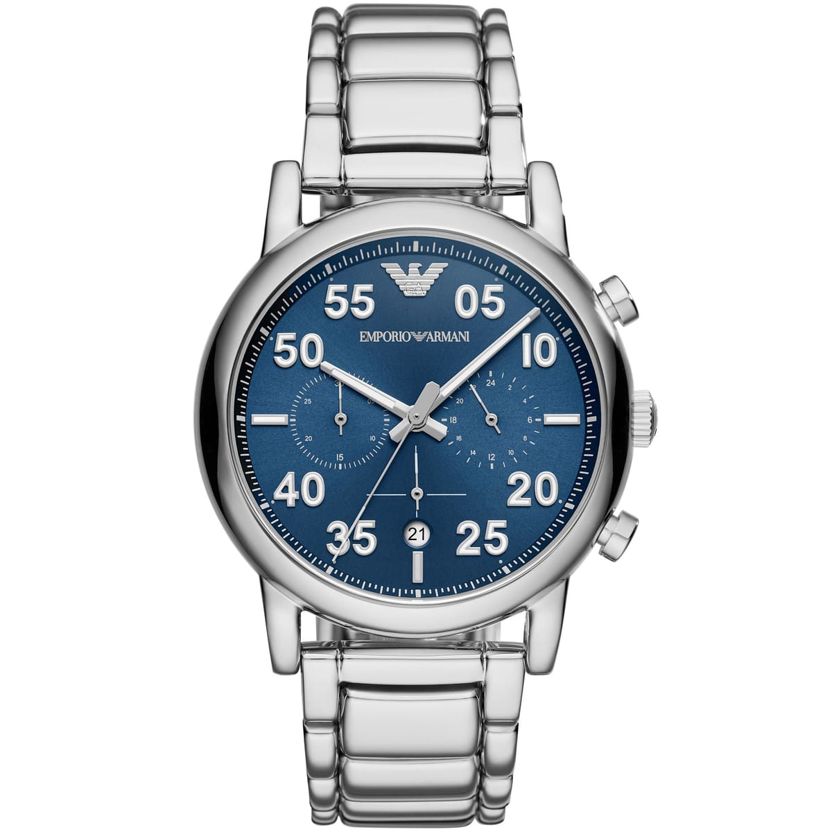 Emporio Armani Luigi 43mm Quartz Blue Dial Men's Watch AR11132