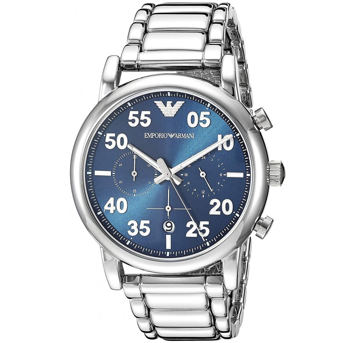 Emporio Armani Luigi 43mm Quartz Blue Dial Men's Watch AR11132