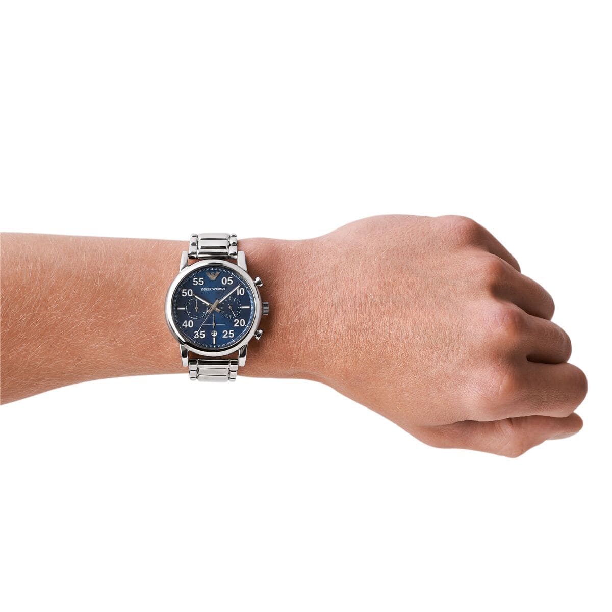 Emporio Armani Luigi 43mm Quartz Blue Dial Men's Watch AR11132