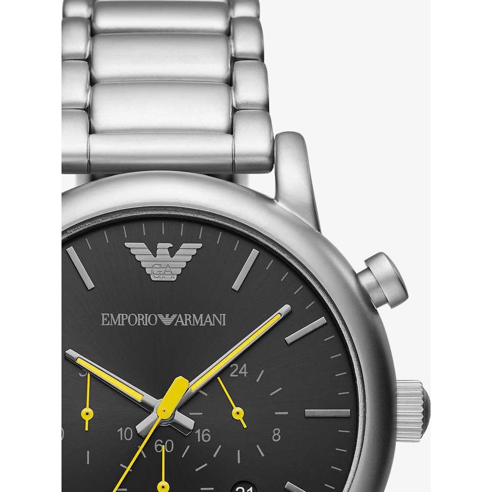 Emporio Armani Luigi 46mm Quartz Black Dial Men's Watch AR11324