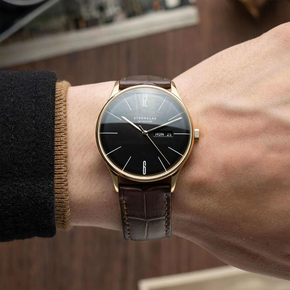 Sternglas Berlin Piano Men's 38 mm Quartz Watch