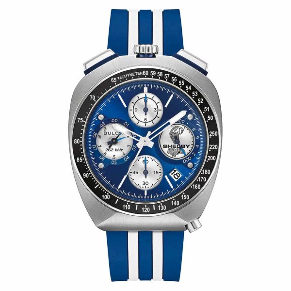 Bulova Shelby Racer 43mm Precisionist Blue Dial Men's Watch 98B452