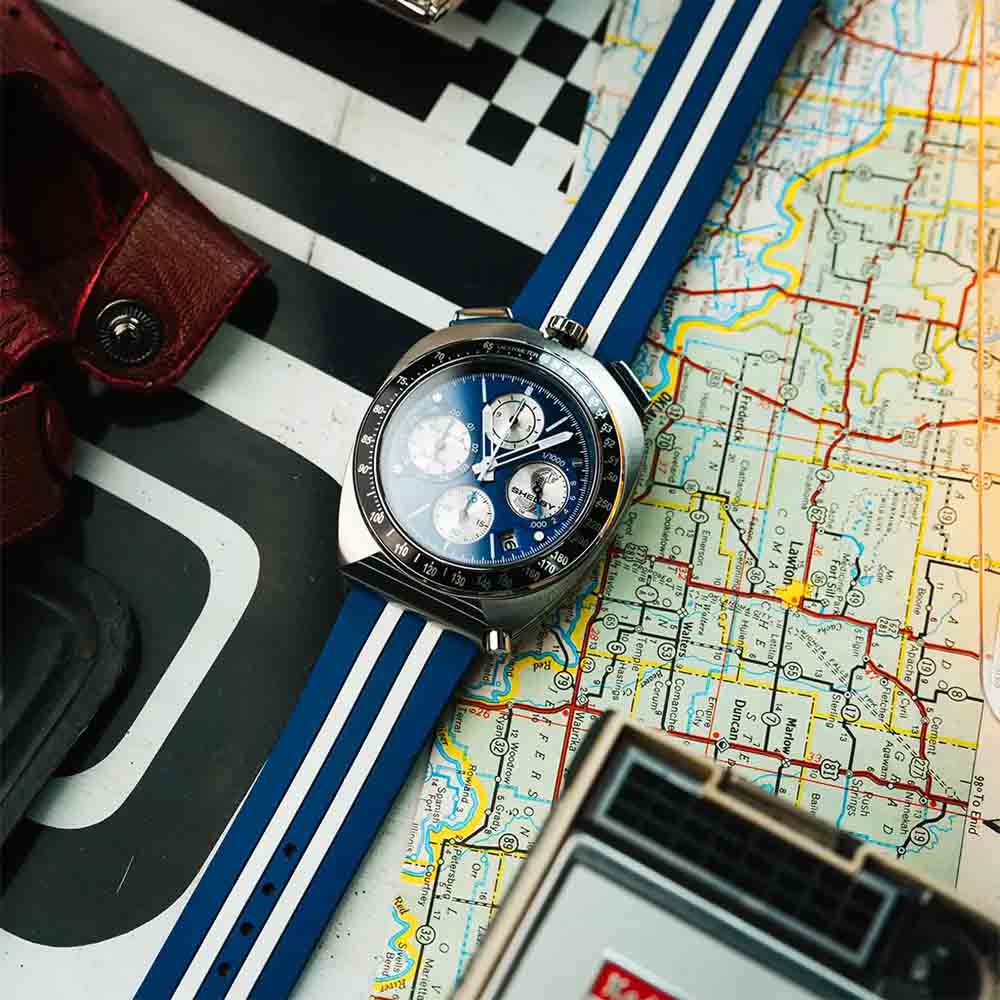 Bulova Shelby Racer 43mm Precisionist Blue Dial Men's Watch 98B452